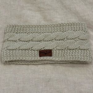 Cream Cable Knit Headband